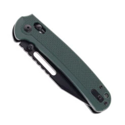 Ganzo Folding Knife Green G10 Handle D2 Plain Black Blade G768PT-GB -Knives Store GANZO G768PT GR 01 31272.1716481681