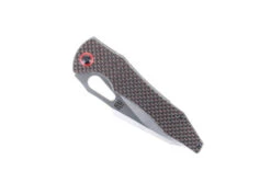 Discontinued WMK Exclusive Artisan Cutlery Great White Folding Knife Black & Red Carbon Fiber Satin Blade 1841P-BRC -Knives Store Great White 11 96055.1650393808
