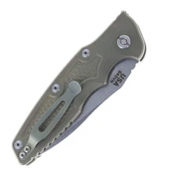 Hinderer Eklipse 3.5" Spearpoint Automatic Folding Knife Battle Green Handle Stonewashed Blade HK-EKL-SP-GRN -Knives Store HINDERER EKLIPSE SPEARPOINT BATTLE GREEN 03 55356 14838.1748532738