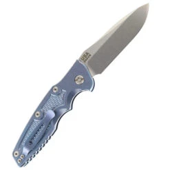 Hinderer Eklipse 3.5" Spearpoint Automatic Folding Knife Stonewashed Blue Handle Stonewashed Blade -Knives Store HINDERER EKLIPSE SPEARPOINT STONEWASH BLUE 06 81127 40033.1748538534