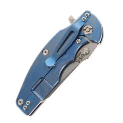 Hinderer Jurassic Slicer Folding Knife Red G10 Handle Magnacut Blue Stonewashed Titanium -Knives Store HINDERER JURASSIC MAGNACUT SLICER STONEWASH BLUE RED G10 03 51571.1747756535