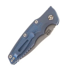 Hinderer Eklipse 3.5" Automatic Spearpoint Folding Knife Battle Blue Handle Working Finish Blade -Knives Store HINDERER SPEARPOINT AUTO BATTLE BLUE 04 83096.1749150196
