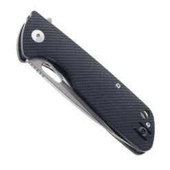 Klaken Grani Folding Knife Black G10 Handle D2 Plain Edge B04-BLK-SIL -Knives Store HWZBBEN B04 BLACK SILVER 01 93623.1751387720
