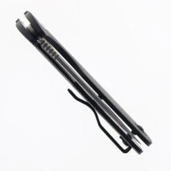 Klaken Grani Folding Knife Black G10 Handle D2 Plain Edge B04-BLK-SIL -Knives Store HWZBBEN B04 BLACK SILVER 02 19900.1751387720