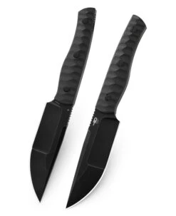 Bestech Heidi Blacksmith 2 Fixed Blade Knife Black Carbon Fiber Handle S35VN Plain Edge Black Stonewash Finish BFK04B -Knives Store K04B 3 08843.1675787209