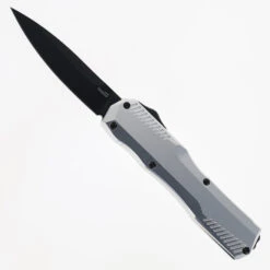Kershaw Livewire OTF Automatic Knife Raw Aluminum Handle PVD Magnacut Blade 9000RAWBLK