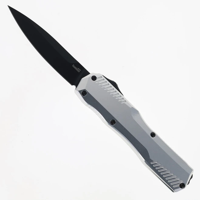 Kershaw Livewire OTF Automatic Knife Raw Aluminum Handle PVD Magnacut Blade 9000RAWBLK 3 Kershaw Livewire OTF Automatic Knife Raw Aluminum Handle PVD Magnacut Blade 9000RAWBLK