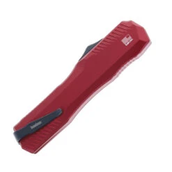 Kershaw Livewire OTF Automatic Knife Merlot Aluminum Handle MagnaCut Blackwashed Spear Point Blade 9000MERL -Knives Store KERSHAW LIVEWIRE 9000USA 04 55084.1756218893