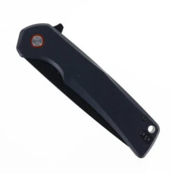 Klaken Knives Virex Folding Knife Black G10 Handle D2 Tanto Plain Black Blade J147-Virex-Black G10-Tanto -Knives Store KLAKEN J147 t black blade 01 37617.1753732570