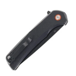 Klaken Knives Virex Folding Knife Black G10 Handle D2 Tanto Plain Black Blade J147-Virex-Black G10-Tanto -Knives Store KLAKEN J147 t black blade 04 89410.1753732570