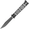 Kershaw Lucha Balisong Knife Blackwash Stainless Steel Handle 14C28N Drop Point Plain Edge 5150BW -Knives Store KS5150BW 09380.1696956119