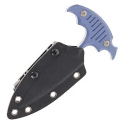 Kubey Fixed Blade Knife Blue G10 Handle 14C28N Spear Point Plain Beadblast Blade KU242D -Knives Store KUBEY KU242D 01 74849.1722893623