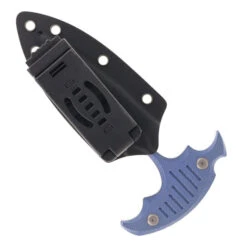 Kubey Fixed Blade Knife Blue G10 Handle 14C28N Spear Point Plain Beadblast Blade KU242D -Knives Store KUBEY KU242D 02 67281.1722893623