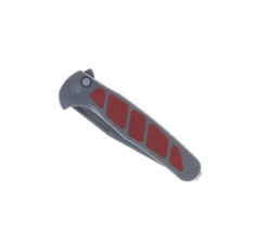 LuvThemKnives Rezult Button Lock, Finger Flicker & Flipper Pocket Knife Titanium Handle Burgundy G10 Inlay 20CV Steel LTK-609-1 -Knives Store LTK Rezult 03 40236.1691170664