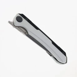 Maxace Kestrel Folding Knife White/Black Aluminum/G10 Handle Magnacut Drop Point Plain Edge Satin Finish MM28-1-A -Knives Store MAXACE MM28 1 A KESTREL 01 24384.1723064404