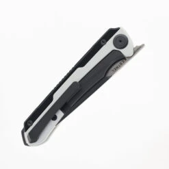 Maxace Kestrel Folding Knife White/Black Aluminum/G10 Handle Magnacut Drop Point Plain Edge Satin Finish MM28-1-A -Knives Store MAXACE MM28 1 A KESTREL 03 88719.1723064404