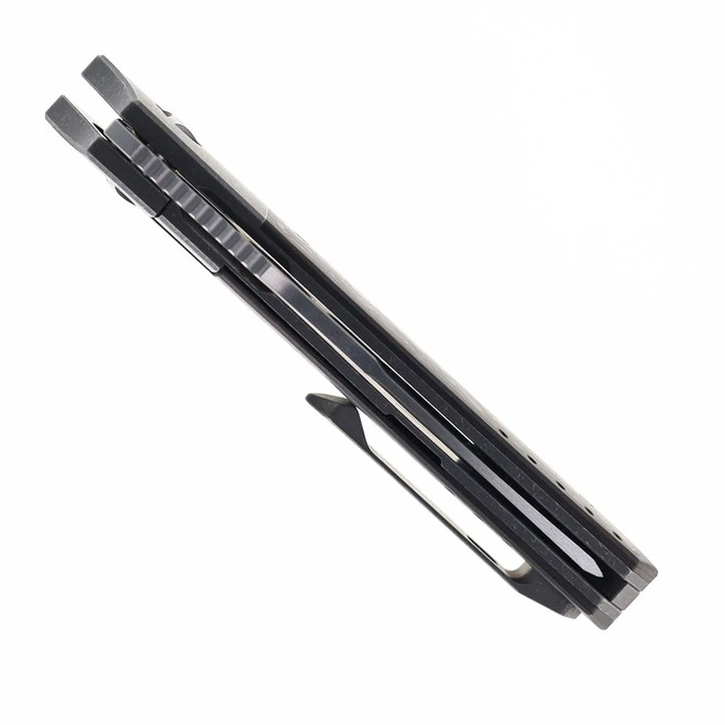 Mechforce Carey Collba Roadster Folding Knife Copper Carbon Fiber Handle M390 Plain Edge 7 Mechforce Carey Collba Roadster Folding Knife Copper Carbon Fiber Handle M390 Plain Edge - Image 5