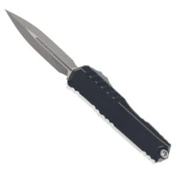 Microtech Cypher II  OTF Automatic Knife Black Handle Apocalyptic Dagger Standard 1242-10-AP