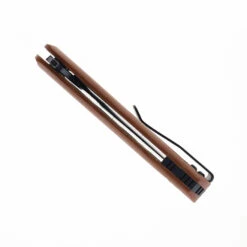 Petrified Fish Warrior Folding Knife Brown Micarta Handle Black Stonewash K110 Blade PF-949X-KMDW -Knives Store PETRIFIED FISH 949X KMDW K110 04 57180.1727726195