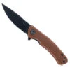 Petrified Fish Warrior Folding Knife Brown Micarta Handle Black Stonewash K110 Blade PF-949X-KMDW -Knives Store PETRIFIED FISH 949X KMDW K110 05 67760.1727726195