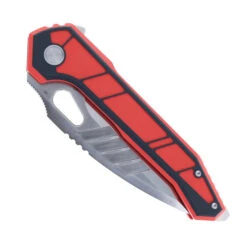PMP Paragon Folding Knife Red/Black G10 Handle Stonewashed D2 Blade -Knives Store PMP PARAGON FOLDER RED BLACK G10 D2 01 31764.1758035999