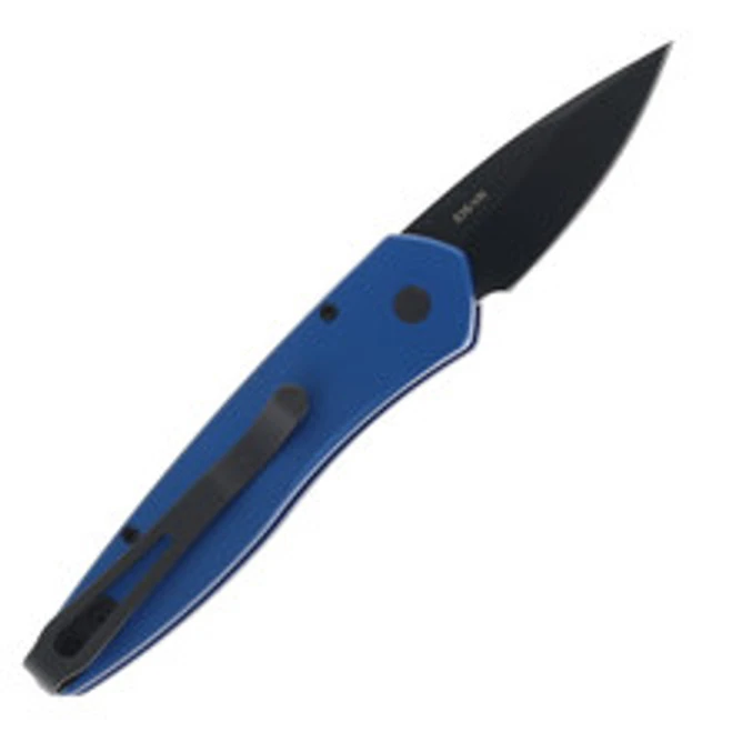 Pro-Tech 3607 Half-Breed Auto Knife Blue Aluminum Handle S35VN Plain Black DLC Blade 4 Pro-Tech 3607 Half-Breed Auto Knife Blue Aluminum Handle S35VN Plain Black DLC Blade - Image 2