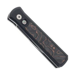 Pro-Tech Godson Automatic Knife Black /Copper Aluminum Carbon Fiber Handle 20CV Spear Point Plain Edge 7210 Livewire 20CV -Knives Store PROTECH 7210 LIVEWIRE 20CV GODSON 01 38738.1756143456