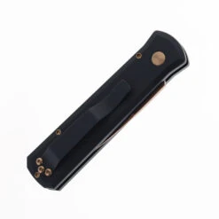 Pro-Tech Godson Auto Knife Black Aluminum Handle 154CM Spear Point Plain Rose Gold Blade 721-RG -Knives Store PROTECH 721 RG GODFATHER 03 61176.1749057393