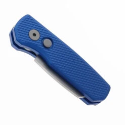Pro-Tech Runt 5 Auto Knife Blue Aluminum Handle 20CV Reverse Tanto Plain Edge R5205-Blue -Knives Store PROTECH R5205 blue RUNT 5 REVERSE TANTO 01 67779.1749666725