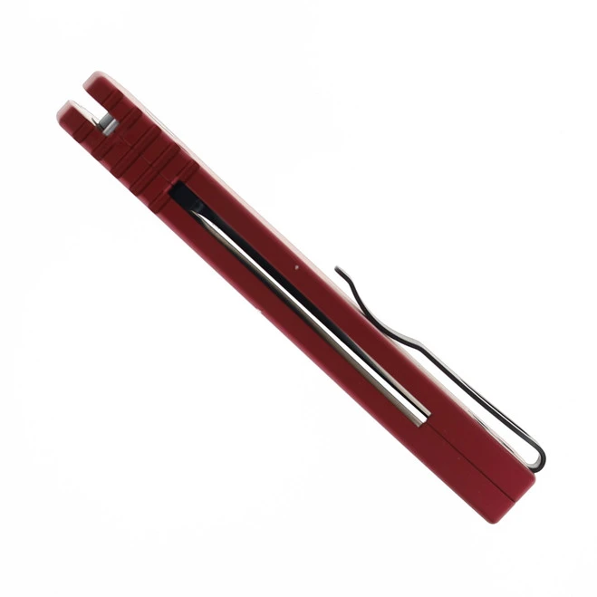 ProTech Auto Knife Red Smooth Handle Magnacut Plain Black Blade T203-Red 7 ProTech Auto Knife Red Smooth Handle Magnacut Plain Black Blade T203-Red - Image 5