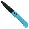 Pro-Tech Oligarch Sinkervich Auto Knife Tiffany Blue Aluminum Handle Magnacut Sheepsfoot Plain Black DLC Blade DS103 T. Blue -Knives Store PROTECH ds103 t. blue OLIGARCH 05 23353.1749060339