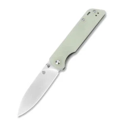 QSP Outdoor Parrot V2 Knife Jade G10 Handle D2 Plain Satin Ball Bearings QS102-C