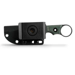 Vosteed Quokka-O Fixed Blade Knife Green Micarta Handle 14C28N Bowie Plain Edge Black Stonewash Finish -Knives Store Quokka O D0502 2 73469.1747997928