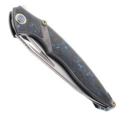 Rike 1902 Pocket Knife Titanium W/Blue Carbon Fiber M390 Steel 10 Rike 1902 Pocket Knife Titanium W/Blue Carbon Fiber M390 Steel -Knives Store RIKE 1902 BLUE CARBON 01 67716.1708544785