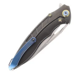 Rike 1902 Pocket Knife Titanium W/Blue Carbon Fiber M390 Steel 11 Rike 1902 Pocket Knife Titanium W/Blue Carbon Fiber M390 Steel -Knives Store RIKE 1902 BLUE CARBON 03 30916.1708544785