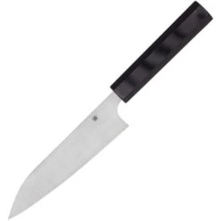 Spyderco Wakiita Funayuki Kitchen Knife Black G10 Handle CTS BD1 Satin Blade K16GP