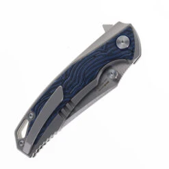 SIxLeaf SL-60-Blue Folding Knife Titanium Blue/Black G10 Handle 10Cr15MoV Plain Edge -Knives Store SIXLEAF 60 BLUE 03 53796.1742916473