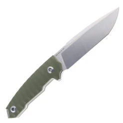 SixLeaf Fixed Blade Knife With A Fire Starter Striker Green G10 Handle 9Cr14Mov Plain Edge SL-65-Green -Knives Store SIXLEAF SL 65 GREEN 02 99891.1742924549