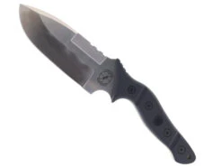 Sniper Bladeworks Mamu Fixed Blade Knife Black G10 Handle 420HC Plain Satin Blade MAMUBLKSAT