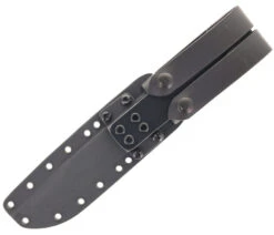 Spartan Ka-Bar Fixed Blade Knife Black Handle Magnacut Clip Point Plain Black Blade Kydex Sheath -Knives Store SPARTAN BLADES SF54BKBKKYBK 02 35117.1692727266