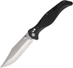 S-Tec Black Nylon Handle Axis Lock 4CR13MOV Folding Knife TS112BK