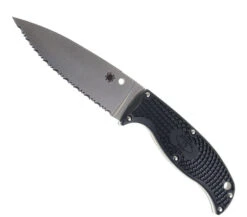 Spyderco Enuff 2 Fixed Blade Knife Black FRN Handle VG-10 Serrated Edge FB31SBK2