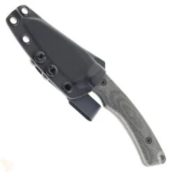 Tactile Knife Co Redhawk Fixed Blade Knife Black Micarta Handle Magnacut Plain Black Cerakote Blade Kydex Sheath 20-RK-MCBC-RMBL -Knives Store TACTILE TURN REDHAWK KYDEX BLACK HANDLE BLACK BLADE 01 71632.1748534144
