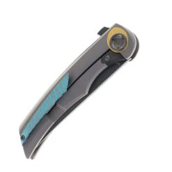 Tuya Persia Folding Knife Integral Titanium Handle W/ Holes S90V Blade T1750-A #6 -Knives Store TUYA PERSIA T1750 A H6 03 50305.1744740785