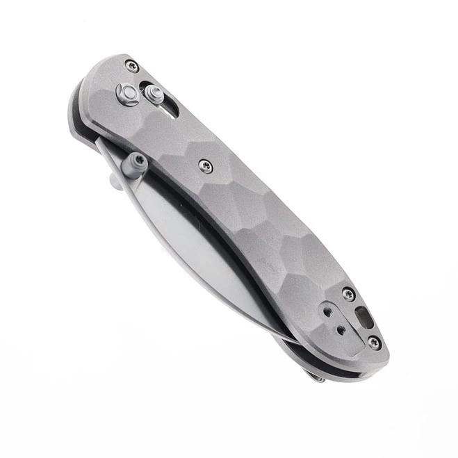 WMK Exclusive Vosteed Mini Nightshade Gray Sculpted Aluminum Handle Pocket Knife Satin 154CM Steel A0213 5 WMK Exclusive Vosteed Mini Nightshade Gray Sculpted Aluminum Handle Pocket Knife Satin 154CM Steel A0213 - Image 3