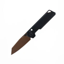 WMK Exclusive Vosteed Parallel Folding Knife Black Titanium Handle 154CM Copper PVD Finish A3507