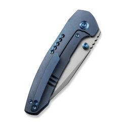 WE Trogon Folding Knife Blue Titanium Handle 20CV Plain Edge Spear Point Silver Bead Blast Finish WE22002B-1 14 WE Trogon Folding Knife Blue Titanium Handle 20CV Plain Edge Spear Point Silver Bead Blast Finish WE22002B-1 -Knives Store WE22002B 1 Trogon 5 45237.1671451198