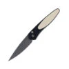 Pro-Tech Newport Auto Knife Black Aluminum/White Micarta Handle S35VN Drop Point Plain Edge 3451 -Knives Store a57309dc 57b9 4009 a1be 525f811abba3 41842.1749746287