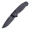 Hogue Ballista Drop Point 154CM Blade Black Cerakote Matte Black Aluminum Frame Automatic Folder 64130 -Knives Store ballista 53162.1749658480