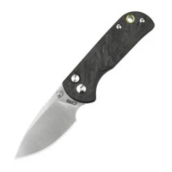 CJRB Mica Folding Knife Black Forged Carbon Handle AR-RPM9 Drop Point Plain Edge Sand Polish Finsh J1934-FCBK